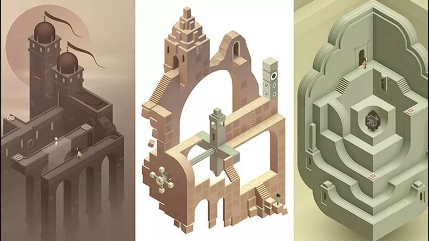 بازی معمایی Monuments Valley با گرافیک انتزاعی