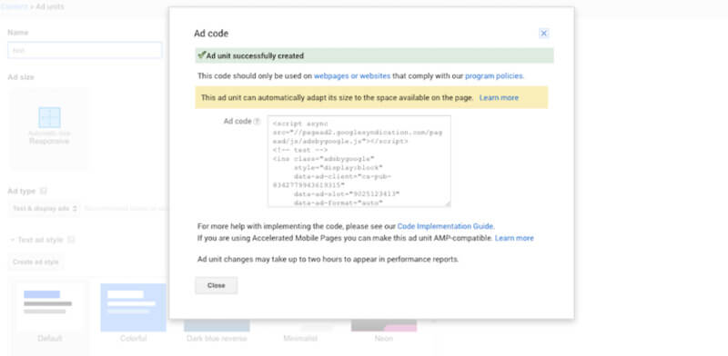 قرار دادن کد تبلیغات گوگل ادسنس در سایت